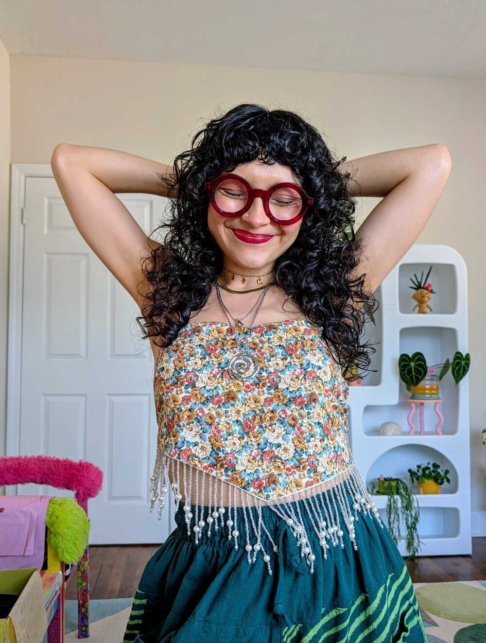 Nasty Gal Tassel Scarf Top